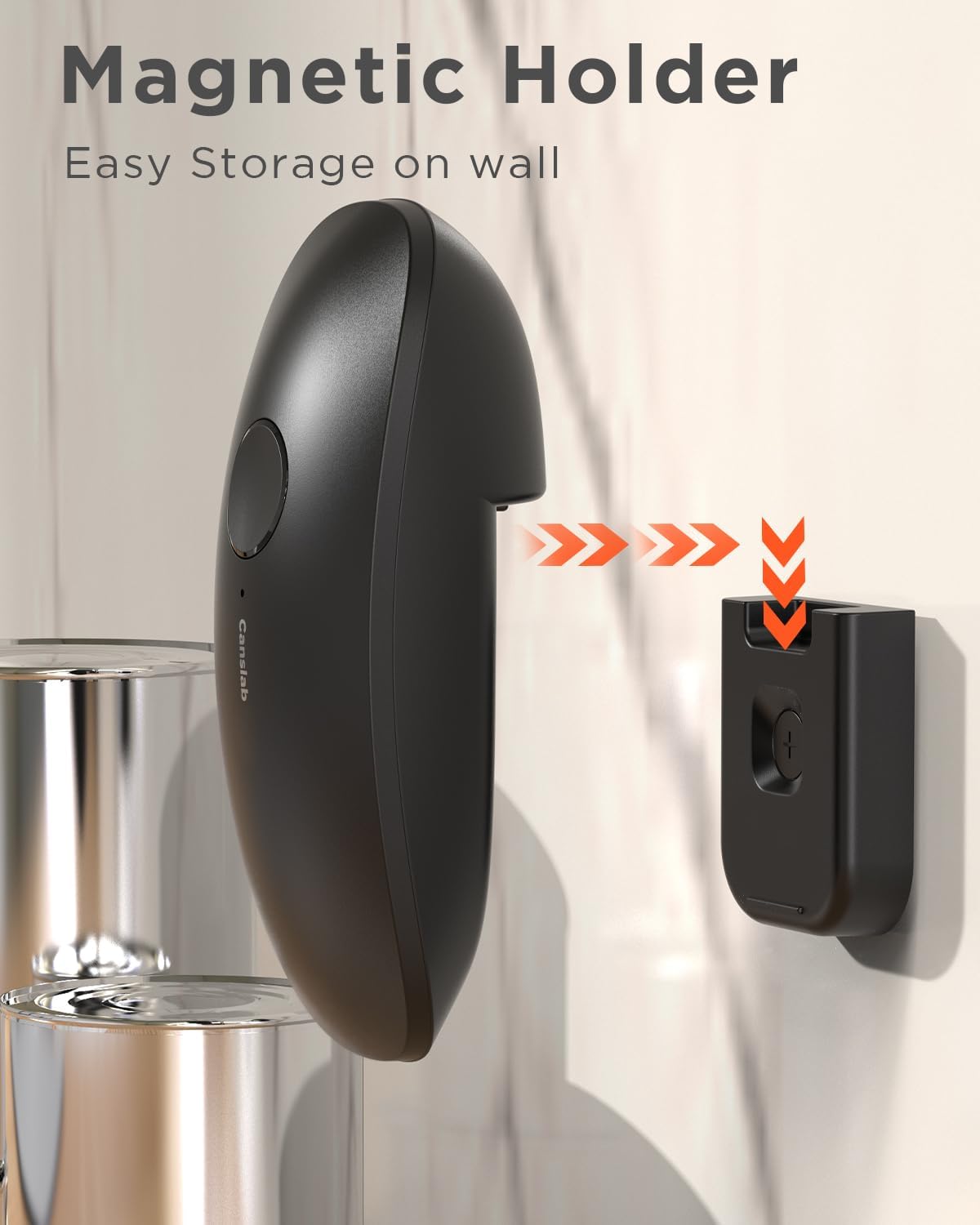 Rechargeable Electric Can Openers for Kitchen for Seniors with Arthritis- USB Battery Automatic Can Opener for Any Size Can - Smooth Edge, Handsfree, Portable Small One Touch Opener