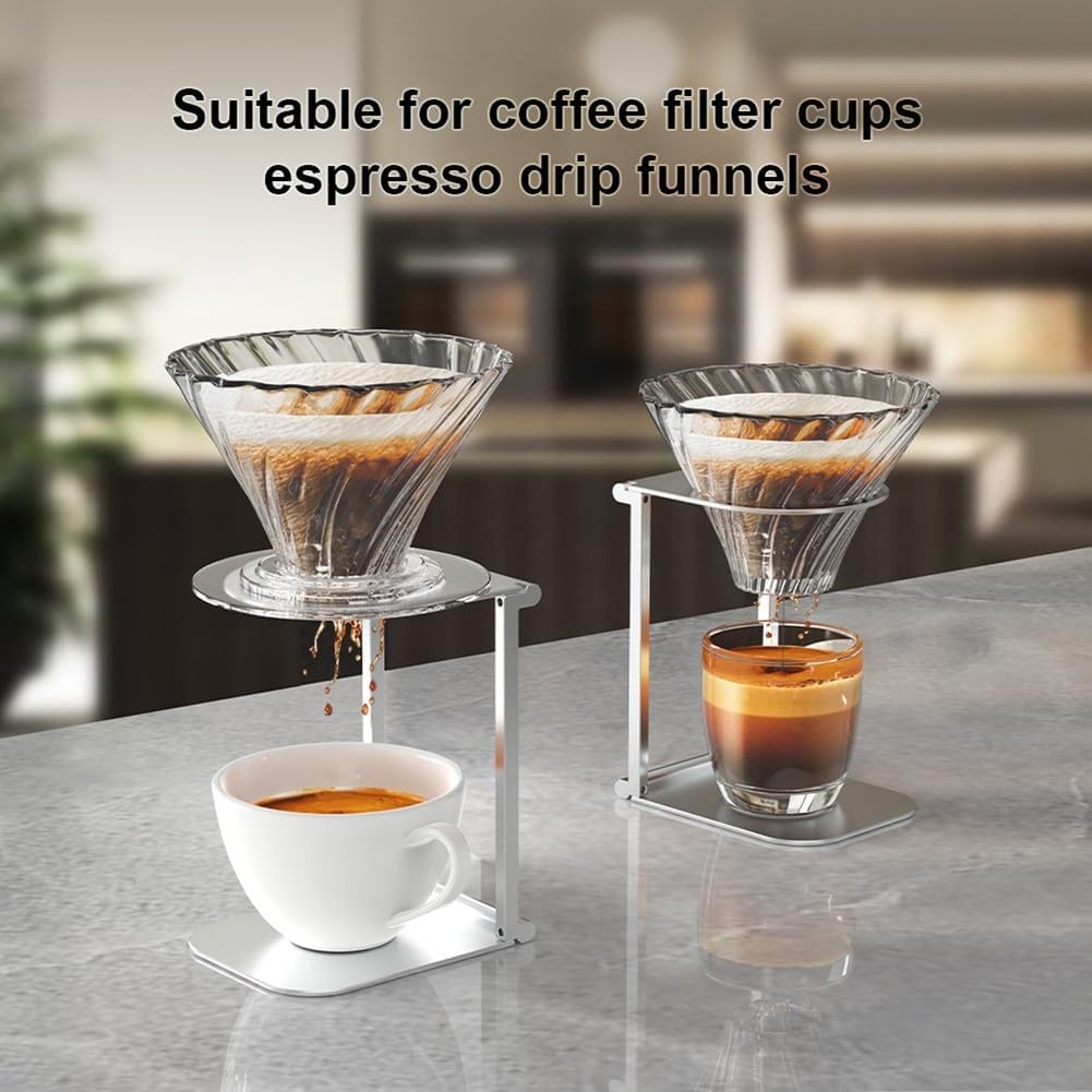 Coffee Dripper Stand, Detachable Coffee Stand, Coffee Dripper Stand Station Pour Over, Stainless Steel Portable Coffee Machine Stand, Coffee Machine Accessories