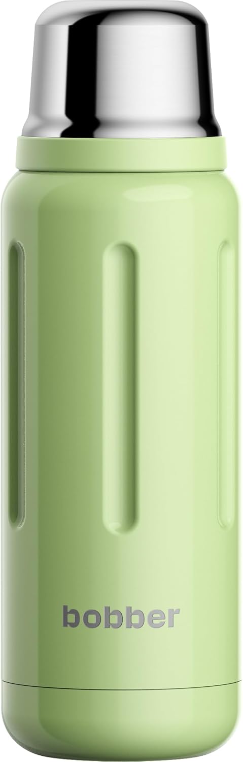 BOBBER 26 oz Thermal Bottle for Hot and Cold Drinks – Stainless Steel Insulated Water Bottle with Screw Top, Keeps Hot for 36 Hours – BPA-Free, Dishwasher Safe Thermo Flask (Green)