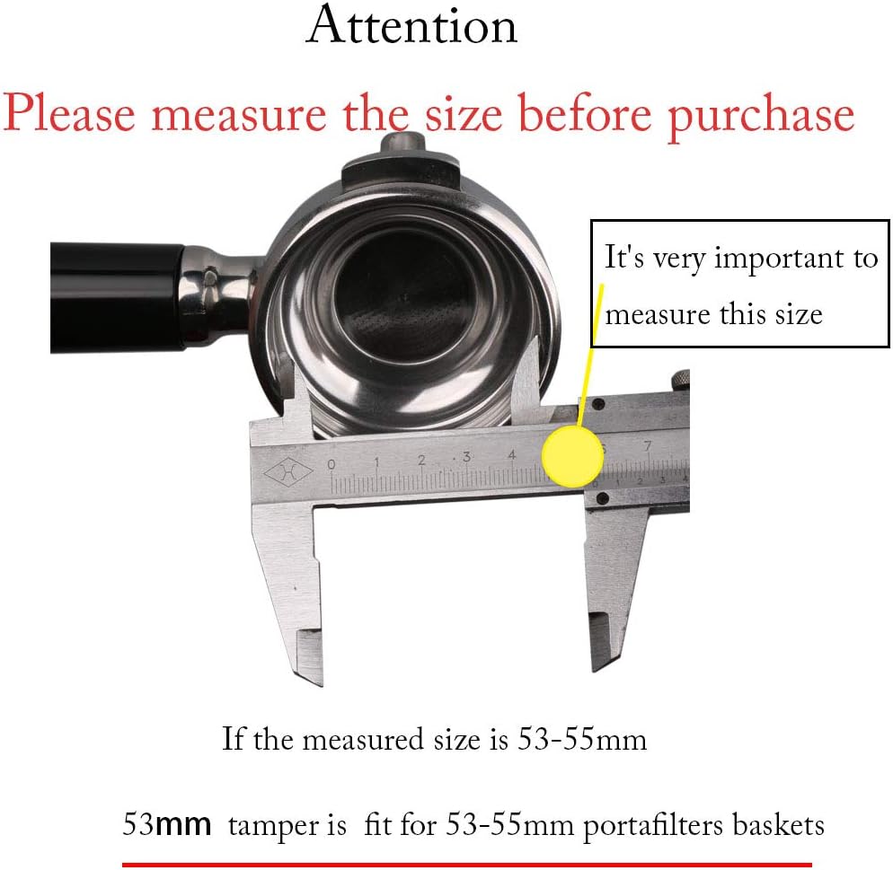 Coffee Tamper 53mm Barista Espresso Base Coffee Bean Press