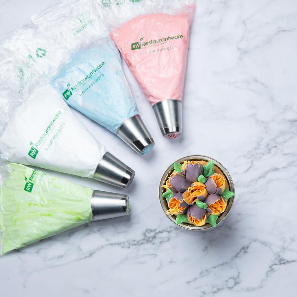 Restaurantware-Russian Piping Tip, 1 Lily Cake Decor Piping Tip - #27, Corrosion-Resistant, Stainless Steel Decorating Tip For Frosting, Dishwashable, Decorate Cupcakes, Cakes, or Cookies