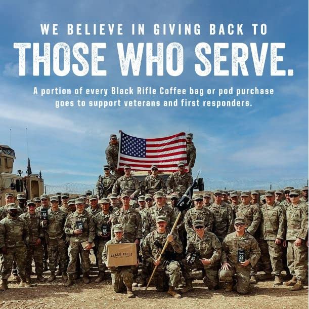 Black Rifle Coffee Company Dark Roast K Cups - Single Serve K Cups Coffee Pods - Kcup Pods Compatible with Keurig 1.0 & 2.0 - Made from Pure Arabica Beans (Freedom Fuel, 12 Count)