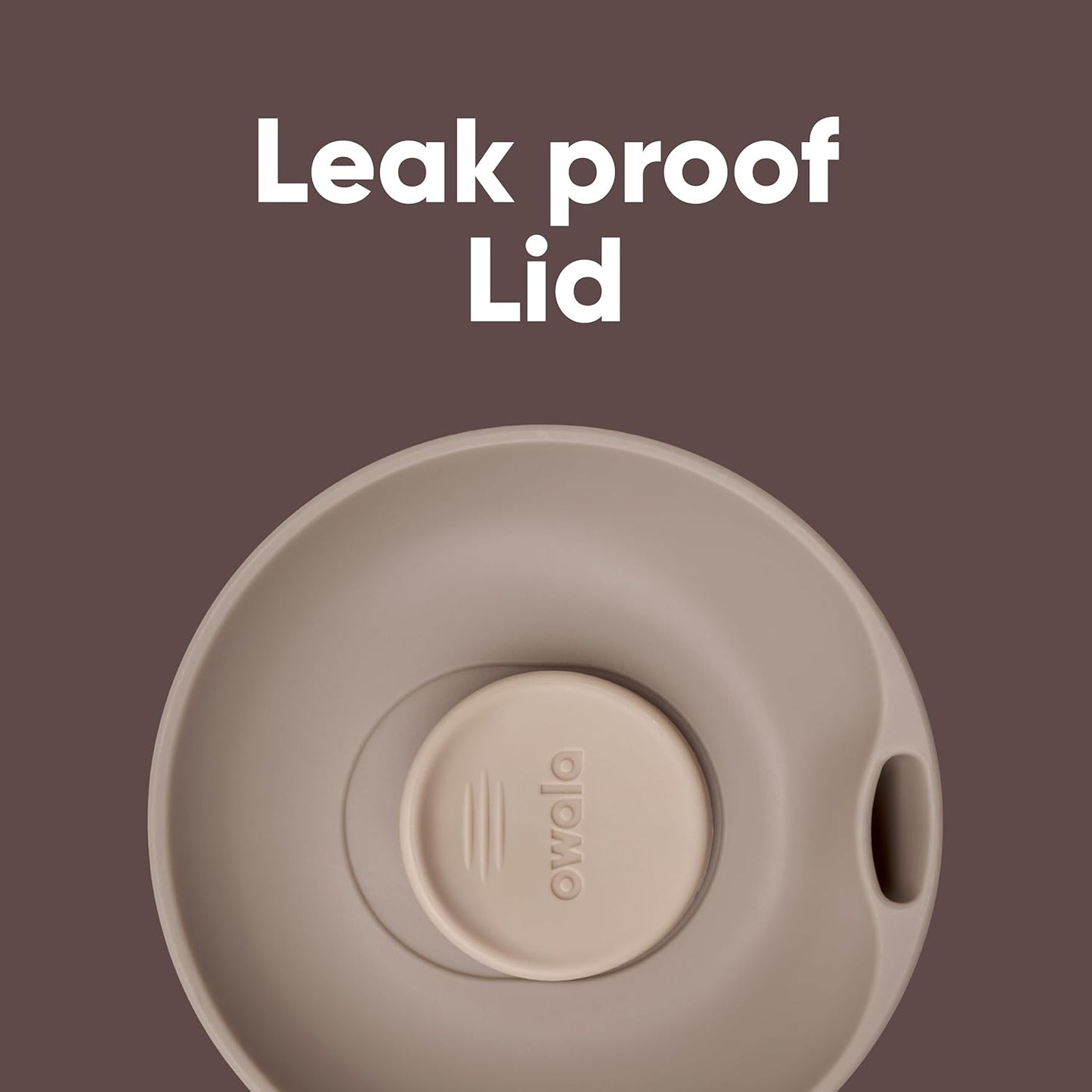 Owala SmoothSip Slider Insulated Stainless Steel Coffee Tumbler, Reusable Iced Coffee Cup, Hot Coffee Travel Mug, BPA Free 20 oz, Tan/White (Vanilla Bean)