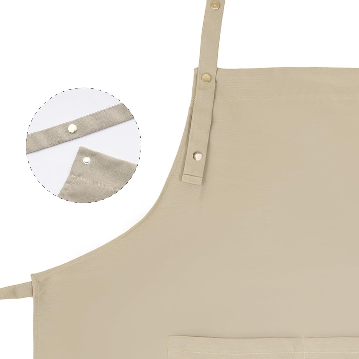 Tosewever Art Aprons for Women Painting Pottery Baking, Mens Buckle Straps Kitchen Apron with Pockets for Chef Cooking