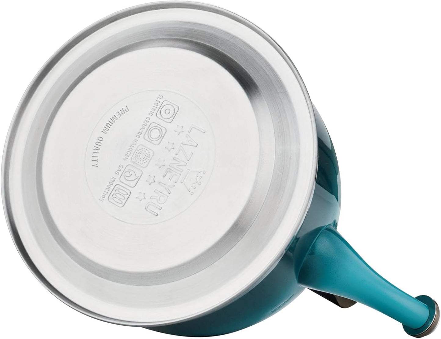 Tea Kettle Stainless Steel Teapot, Stainless Steel Teakettle for Stove Top with Heat Proof Ergonomic Handle 3.0 Quart