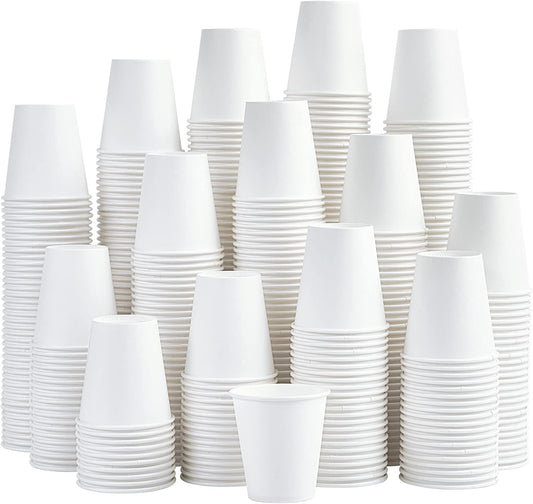 LITOPAK 480 Pack 5 oz Disposable Paper Cups, Disposable Mouthwash Cups, Small Disposable Cups, Mini Paper Cups for Parties, Picnics, Barbecues, Travel and Events
