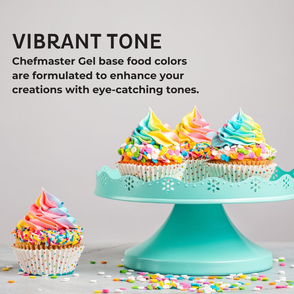 Chefmaster Rose Pink Gel Food Coloring | Vibrant Color | Professional-Grade Dye for Icing, Frosting, Fondant | Baking & Decorating | Fade-Resistant | Easy-to-Use | Made in USA | 1 oz