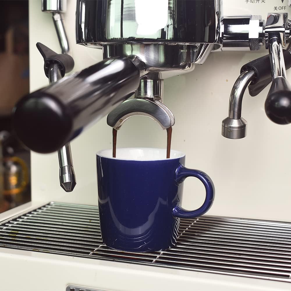 homEdge Mini Procelain Espresso Cup, 4 Ounces / 120 ml Tiny Coffee Mugs Ceramic Demitasse for Espresso, Tea- Set of 6, Assorted Color