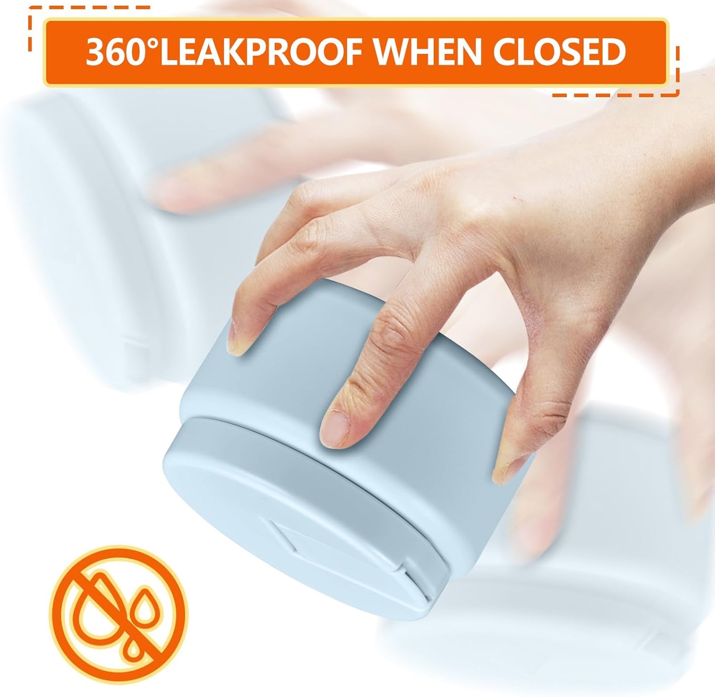 13.5oz Kids Thermos for Hot Food, Insulated Vacuum Food Jar with Buckle Lid, Stainless Steel Wide Mouth Leak Proof Insulated Lunch Container for School Picnic Travel, Blue