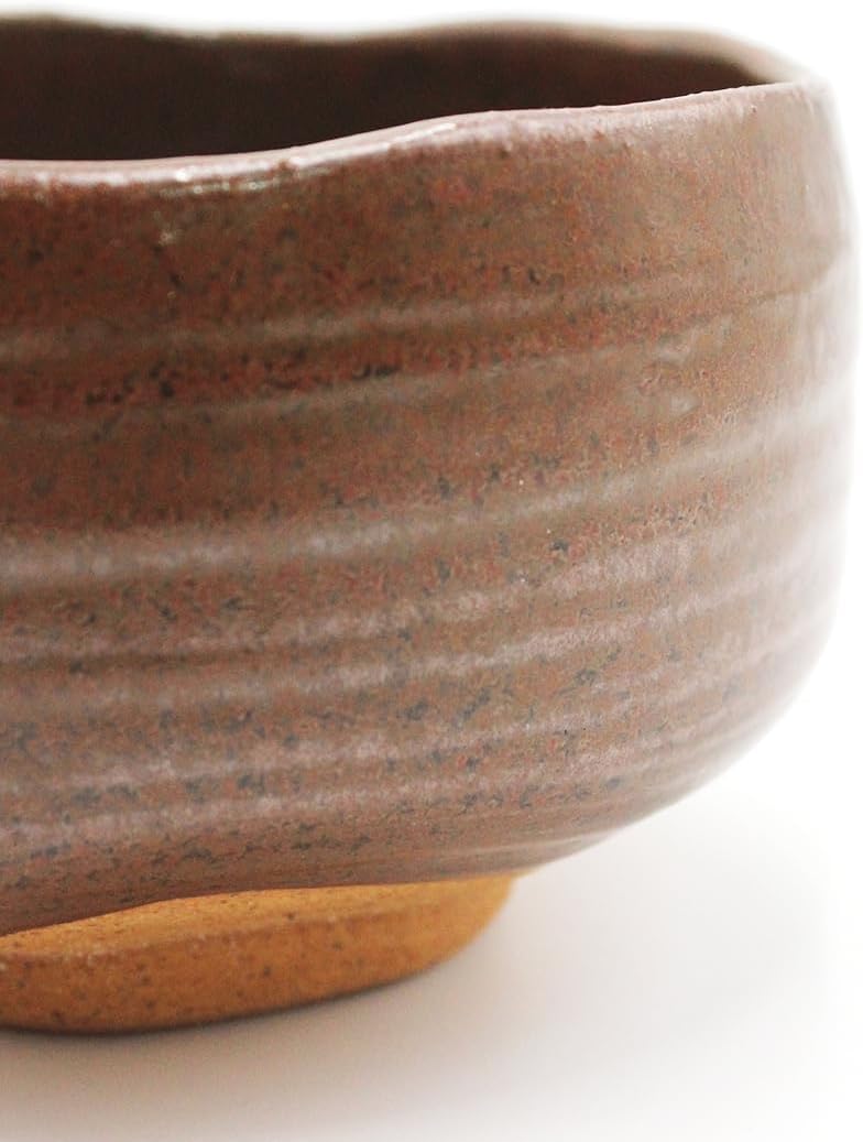 Japanese Traditional Handcrafted Matcha Chawan Tea Bowl Cup Ceremony Tableware Pottery (Tetsuaka)