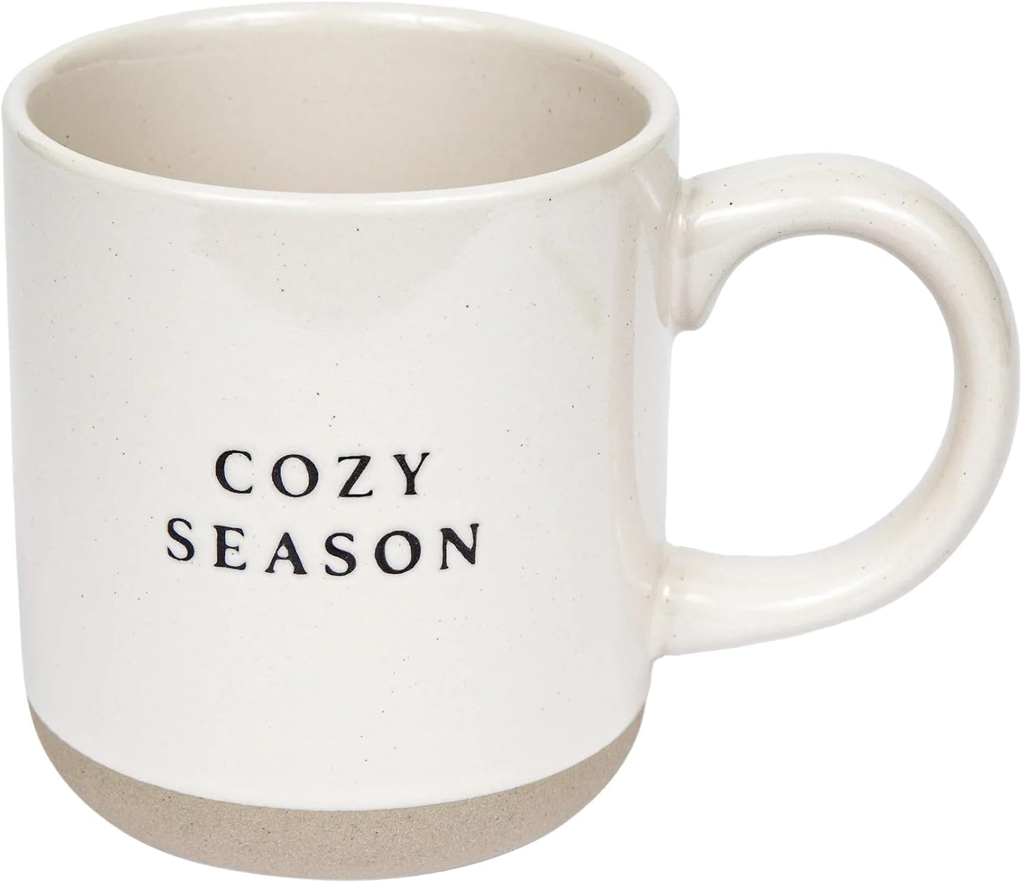 Sweet Water Decor Cozy Season Stoneware Coffee Mug | Fall and Winter Novelty Coffee Mugs | Microwave & Dishwasher Safe | 14oz Coffee Cup | Holiday Gift