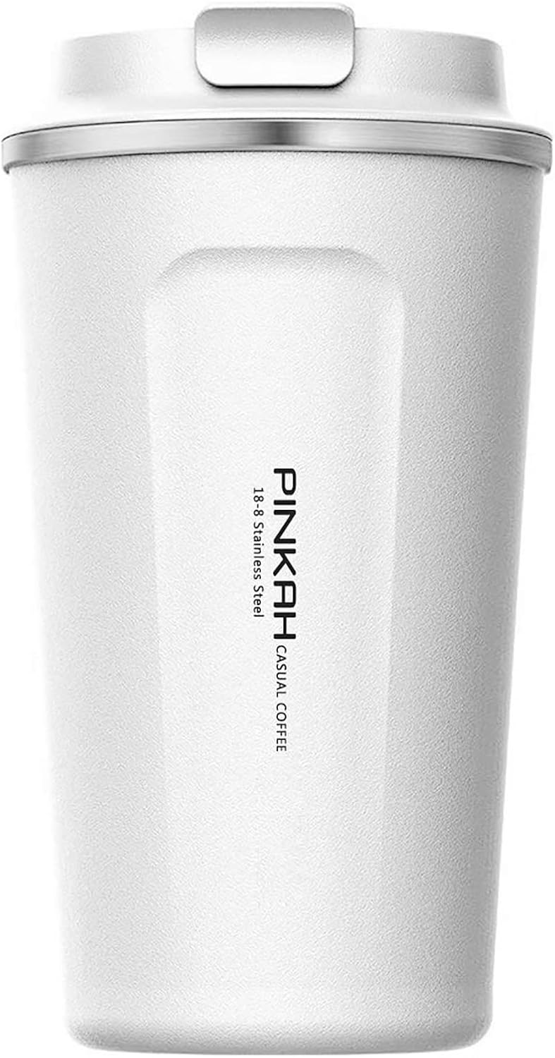 12OZ Travel Coffee Mug, Double Walled Stainless Steel Insulated Vacuum Coffee Tumbler, Thermal Cup with Lid, for Hot and Cold Drinks