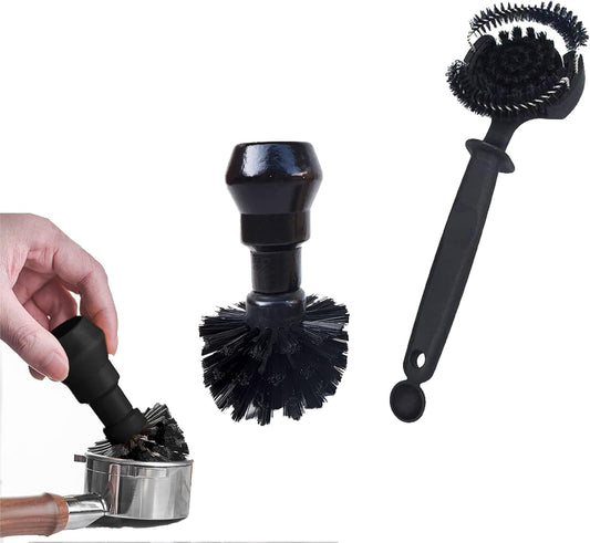 Espresso Coffee Machine Cleaning Brush Set,Group Head Cleaning Brush,Coffee Portafilter Cleaning Brush,360°Nylon Bristle,Effectively Cleaning, Barista Cleaning Tools,58MM