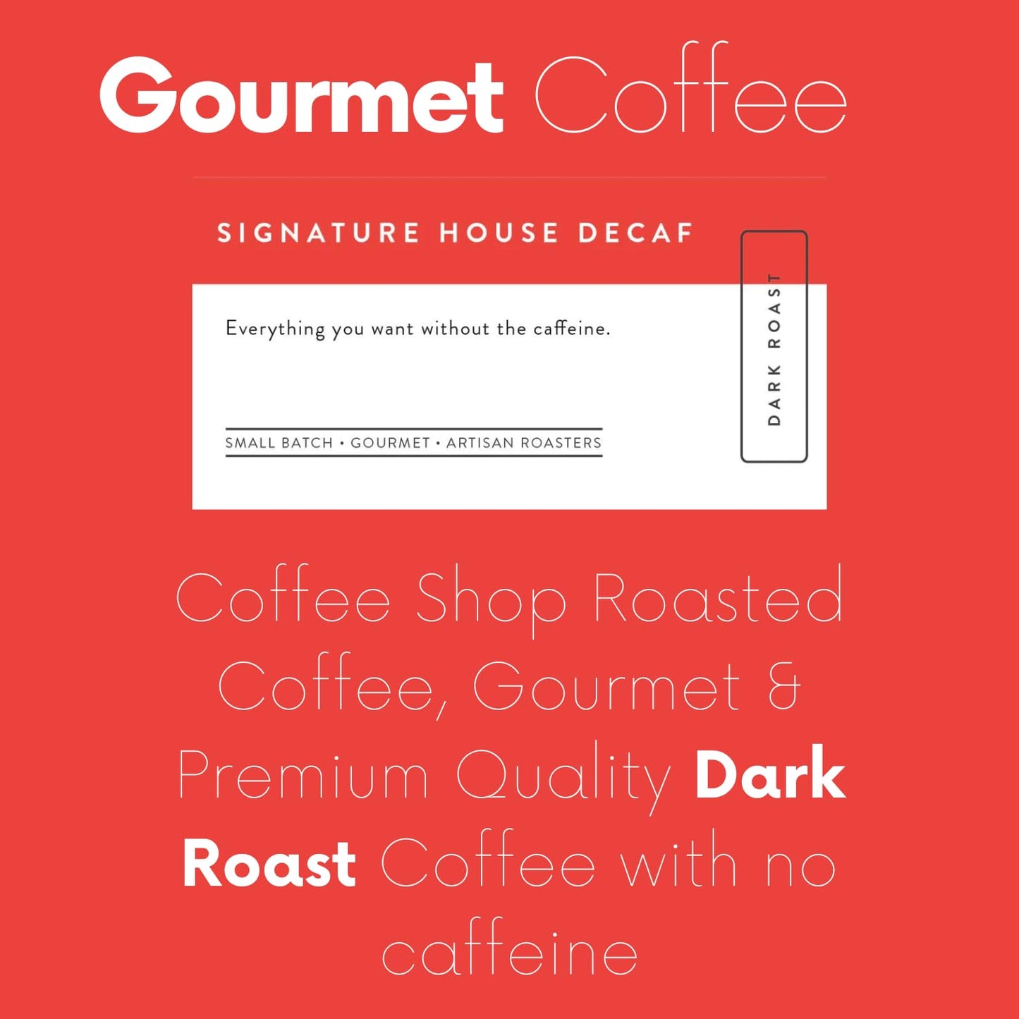 Sarasota Coffee Ground Decaf | Dark Roast Gourmet Decaffeinated Coffee Grounds | Low Acid, Mold Free, Specialty Grade Bulk Ground Decaf | 5lb (80 oz)