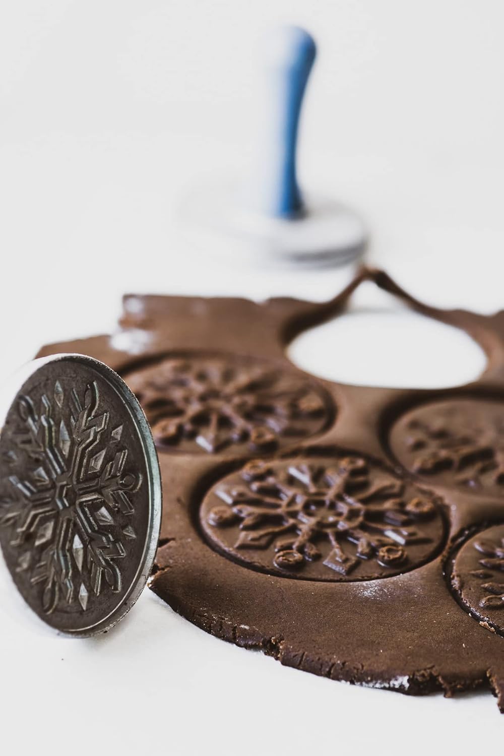 Nordic Ware Starry Night Cast Cookie Stamps, 3-inch rounds, Silver