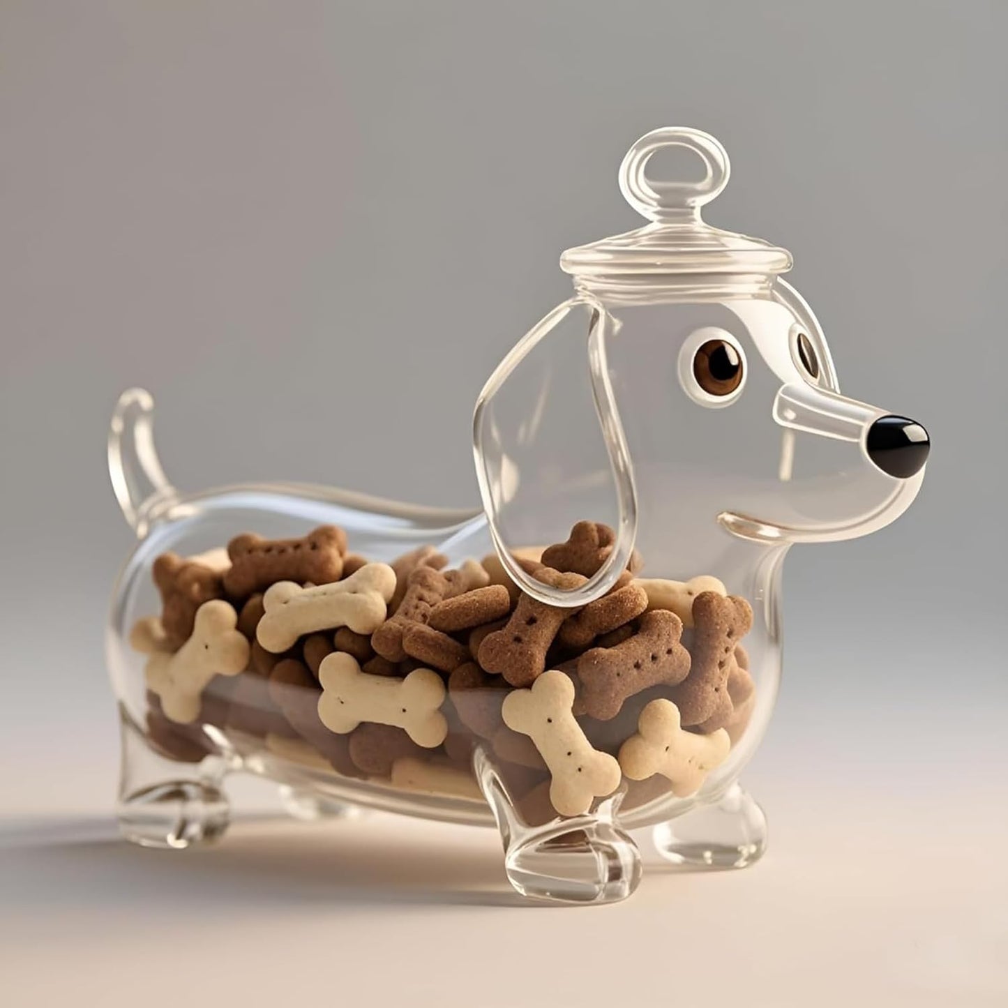 French Bulldog Snack Jar – 2025 New Cute Airtight Storage Container, Multi-purpose Jar for Dog Snacks, Cookies, Candy, Coffee Pods, Kitchen Organization, Pet Lovers Gift(French bulldog A)