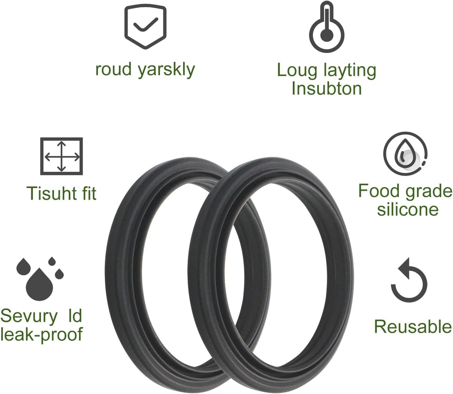 58mm Silicone Steam Ring 2 Pack for Delonghi Espresso Machine Steam Seal Ring Head Filter Silicone Gasket for D'Lh Espresso Machine Parts EC685 EC680 EC695 EC820 EC850 EC860 EC9335M EC9355M EC9665M