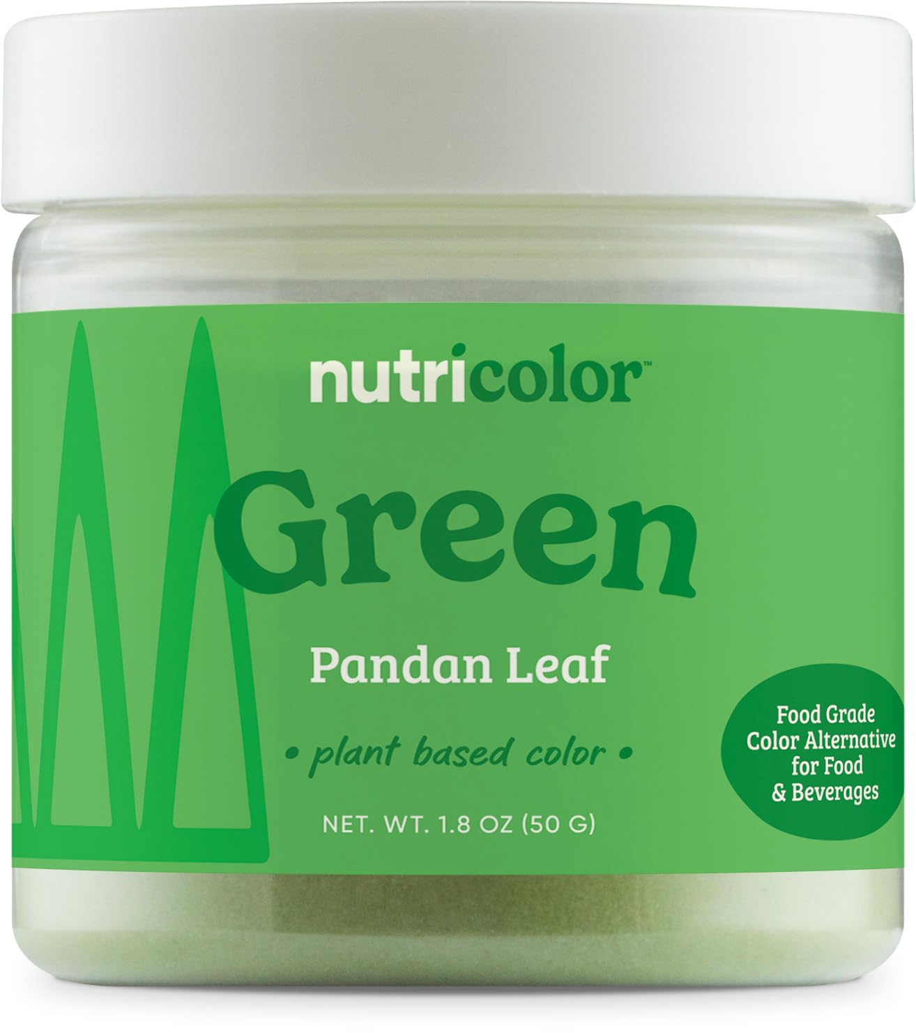 Nutricost Green Plant Based Food Coloring From Pandan Leaf Powder (50 Servings) - Nutricolor Color Alternative For Food & Beverages