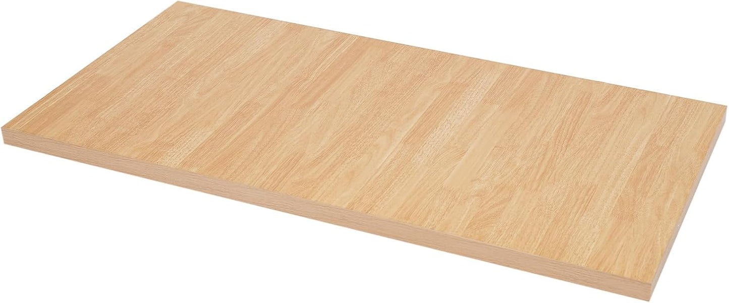 Butcher Block Countertop | 47x24in Wood Board Countertop | DIY Washer Dryer/Island/Kitchen Counter-top | countertop Cutting Board | 1102lbs Load Capacity | Wood Color | NO Base Legs, 1.38in Thick