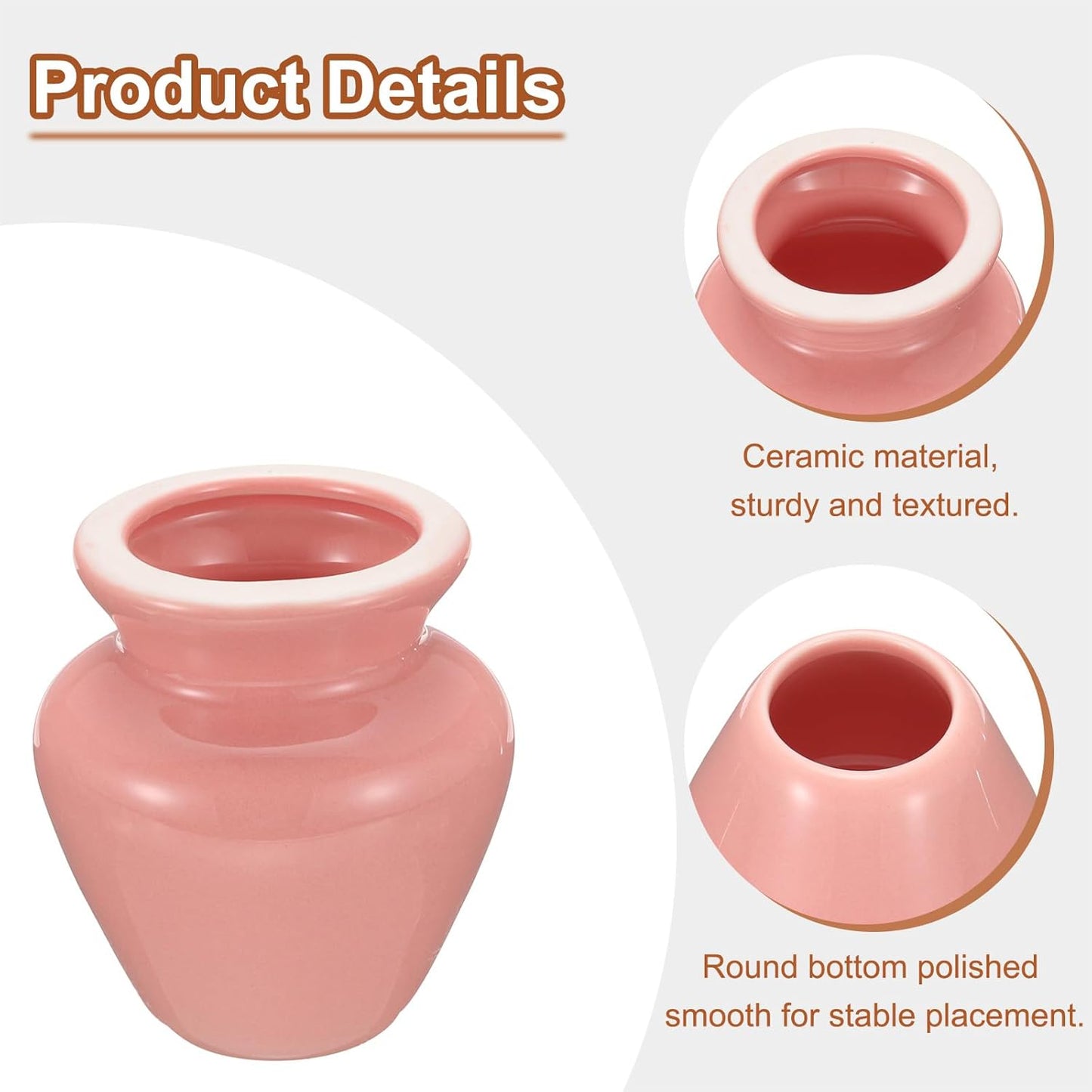 HARFINGTON Ceramic Chasen Stand 73mm Matcha Whisk Holder Teas Set Whisks Stand Traditional Matcha Tea Chasen Holder Tea Set Accessories for Tea Tasting, Pink