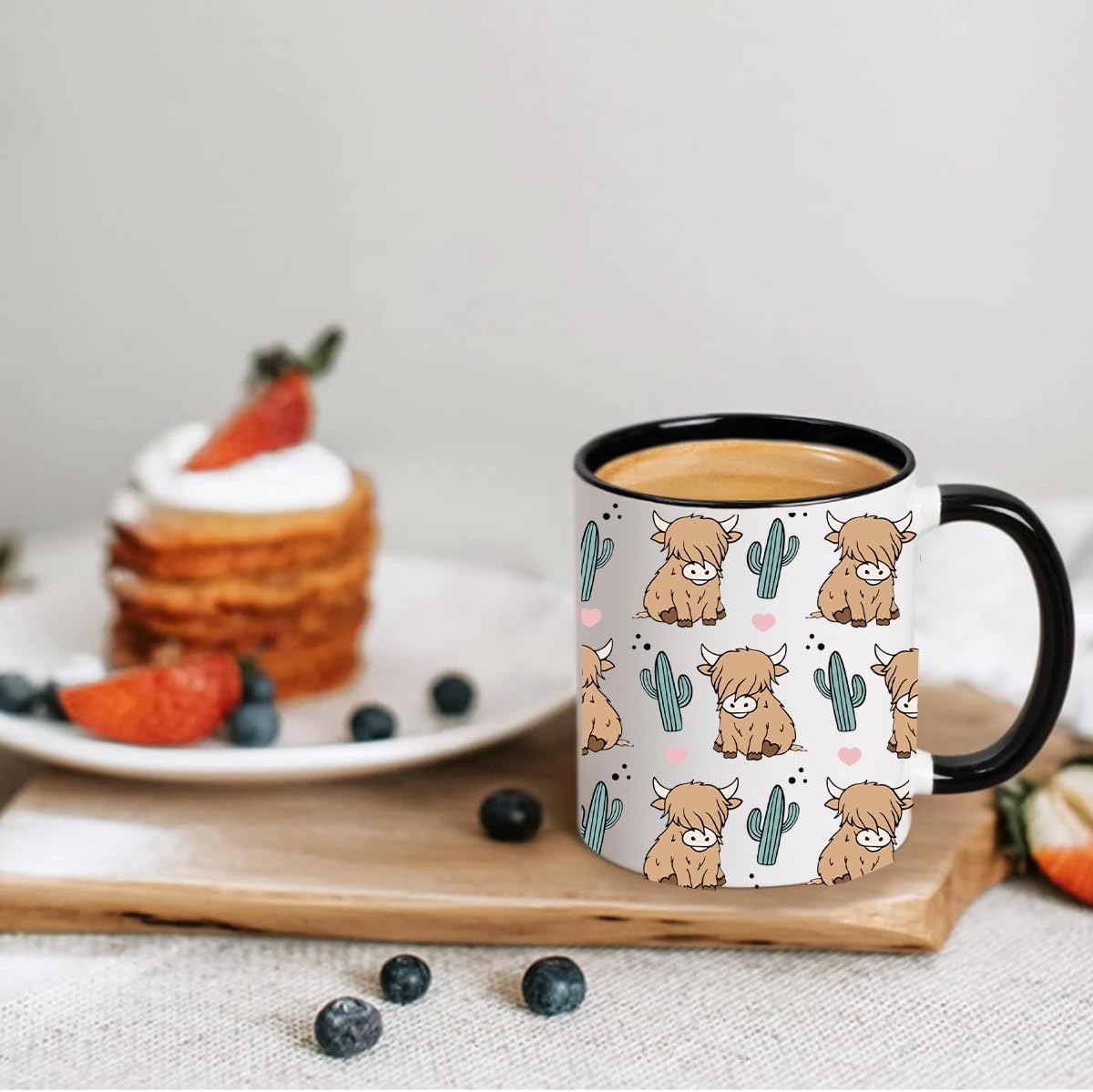 Highland Cow Coffee Mug 11oz, Highland Cow Gifts for Women, Cowgirl Stuff