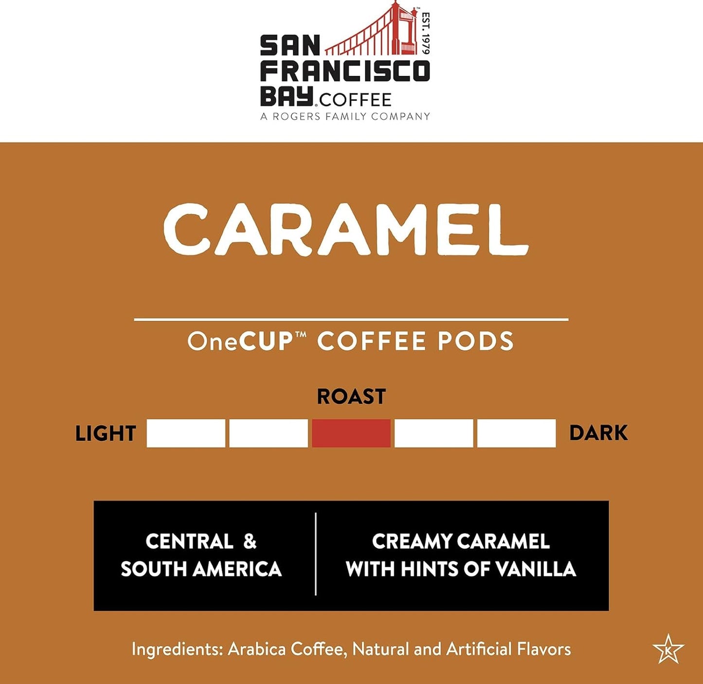 San Francisco Bay Compostable Coffee Pods - Caramel (80 Ct) K Cup Compatible including Keurig 2.0, Flavored, Medium Roast