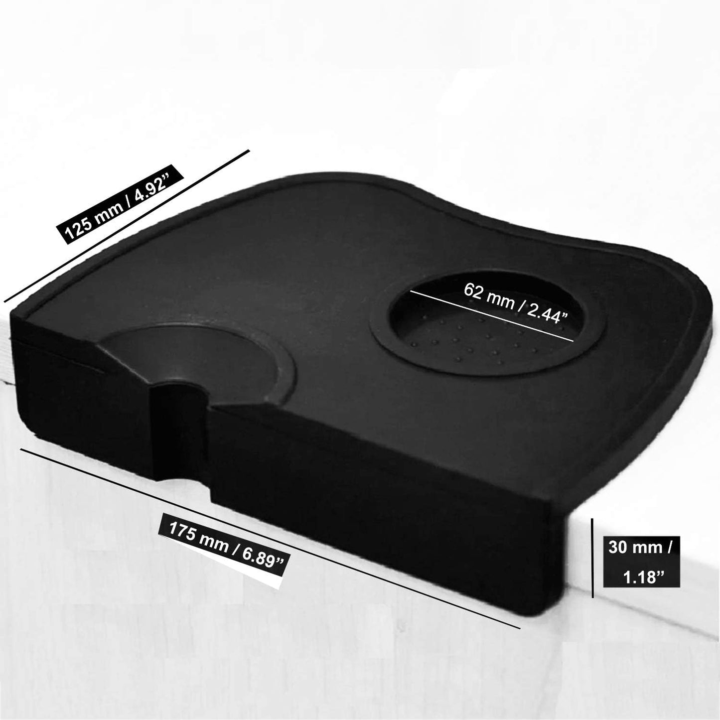 Coffee Tamper Mat Silicone Corner Tamping Mat (Medium)