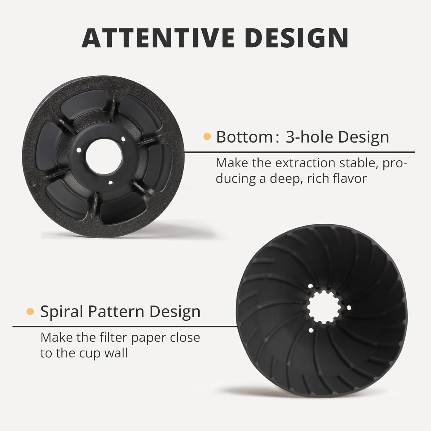 Collapsible Pour Over Coffee Dripper, Silicone Reusable Pour Over Coffee Maker for Camping, Travel, Home&Office, Single Clever Coffee Dripper With 100 V60 Filter Paper #01(1-2 Cup)