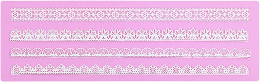 Embossing Lace Fondant Molds, Silicone Lace Mold for Cakes Decorating, Silicone Molds for cake lace Mat Craft Tools