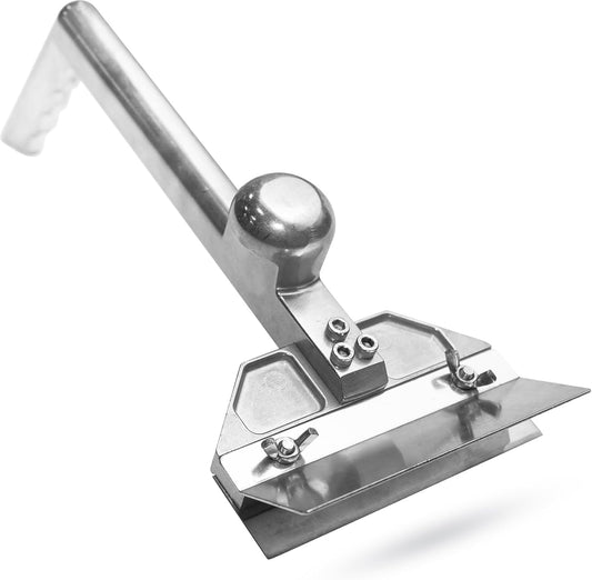 Professional Heavy Duty Grill Scraper for Flat Tops with Stainless Steel Scraper Blade, Flat Top Scraper for Griddle with Ergonomic Aluminum Handle, Ideal for Griddle, Outdoor Grill Cleaning