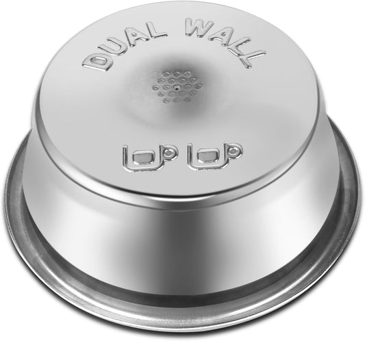 54mm Dual Wall Pressurized Basket Compatible with Breville Bambino,Barista Express, Barista Touch,Infuser, Duo-Temp Pro, Pressurized Filter Basket Replacement Part for Breville Filter, Double Shot