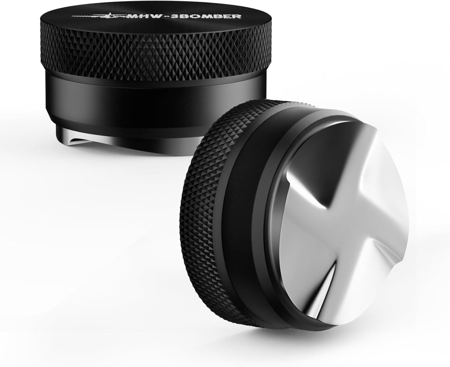 MHW-3BOMBER 58mm Espresso Distributor, Height Adjustable Espresso Distribution Tool, Coffee Distributor with Non-slip Pattern, 58.35mm Espresso Leveler for 58mm/58.3mm/58.5mm Portafilter,T5248L4-OS