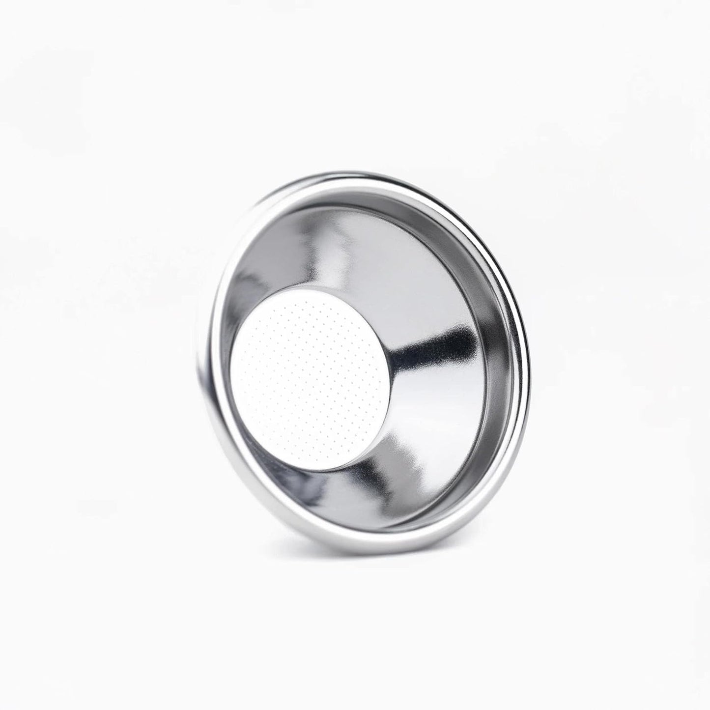 Crema Coffee Products 54mm Filter Basket | Single Shot Non-Pressurized Stainless Steel Basket | Compatible with Breville 54mm Portafilters | Precise Tapered Profile for Consistent Espresso Shots