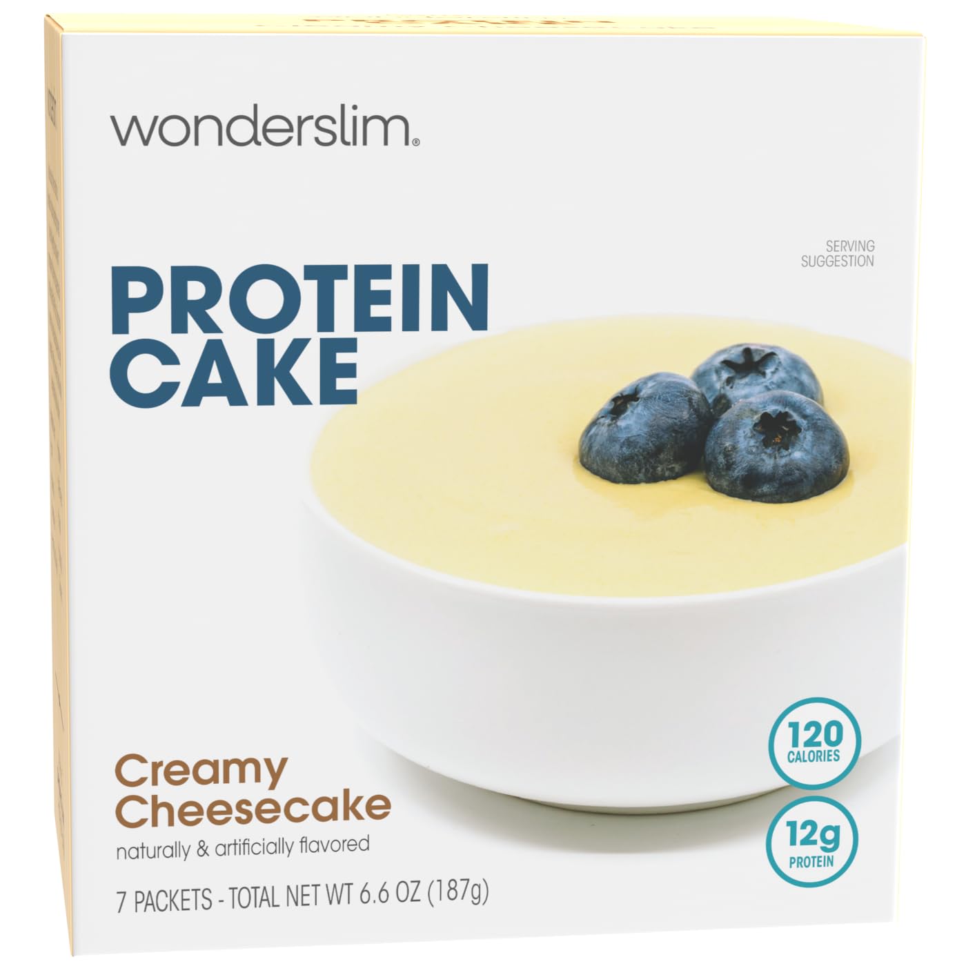 WonderSlim Protein Cake, Creamy Cheesecake, 12g Protein, Gluten Free (7ct)