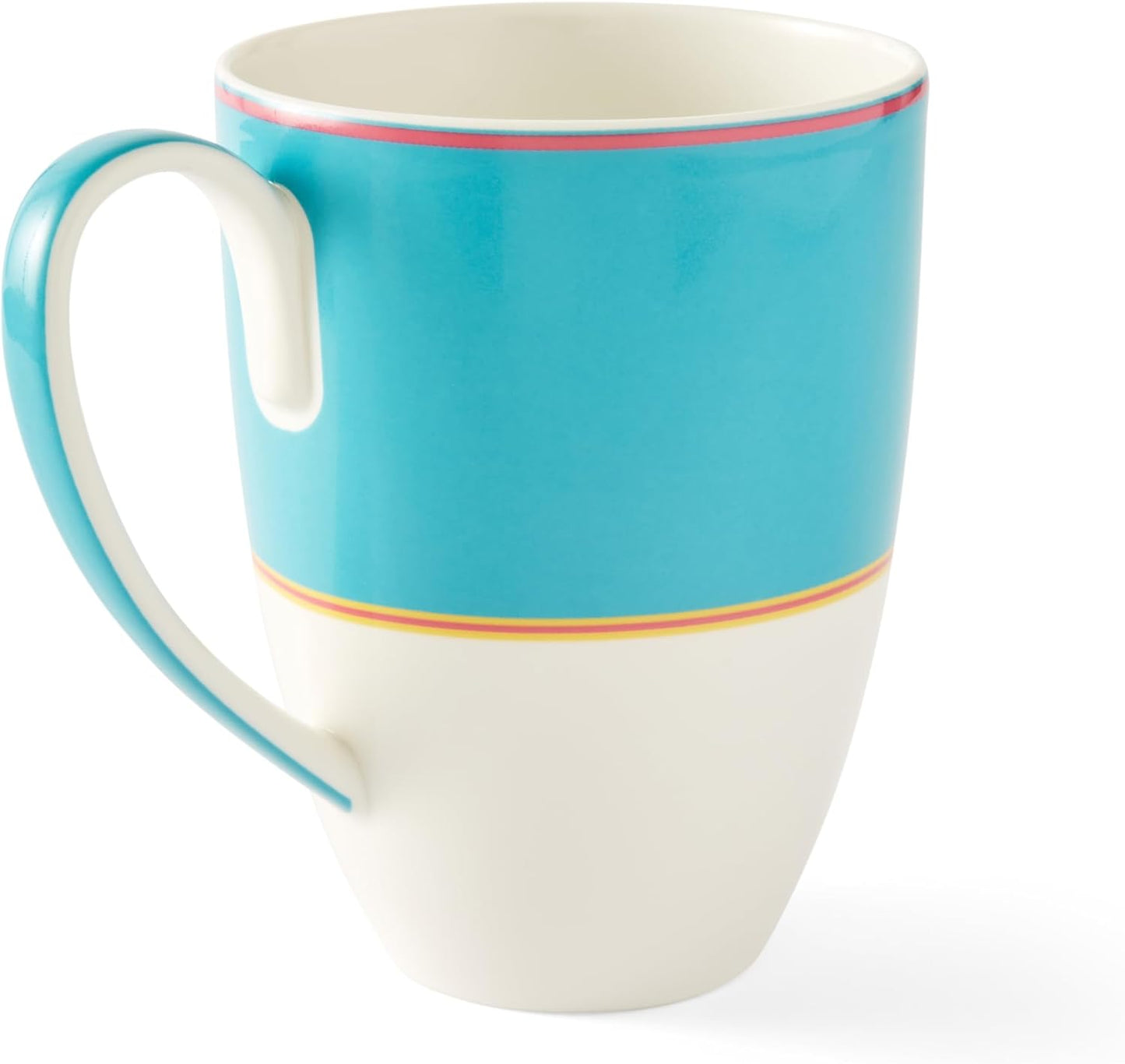 Spode Kit Kemp 17oz Calypso Mug | Vibrant Turquoise | Porcelain | Dishwasher and Microwave Safe | For Coffee and Tea | Fabulous Gift | Home or Office Use
