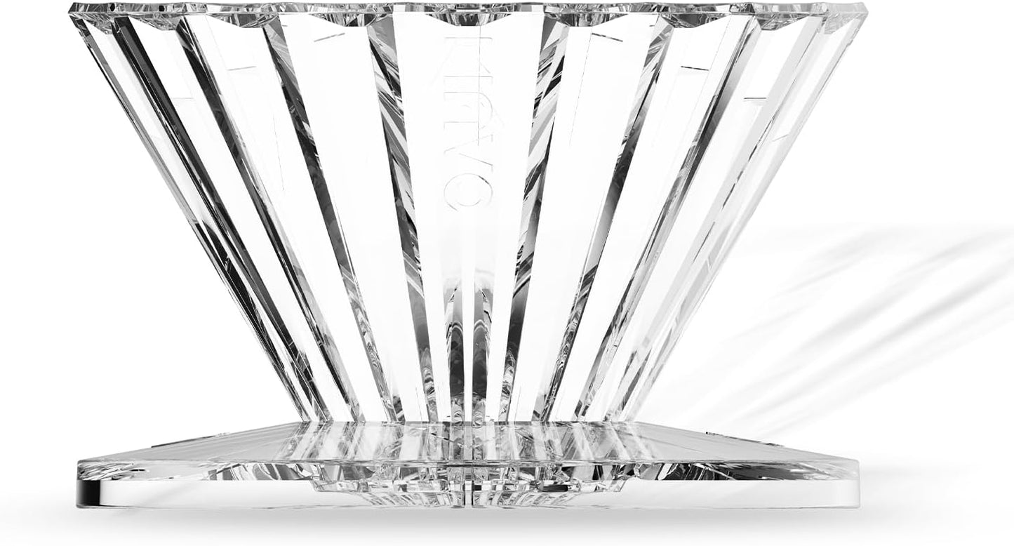 MAVO Pour Over Coffee Dripper, Detachable Hand Drip Brewer, Pour Over Coffee Maker, Compatible with V01 Paper Filters & Wave Filter 155