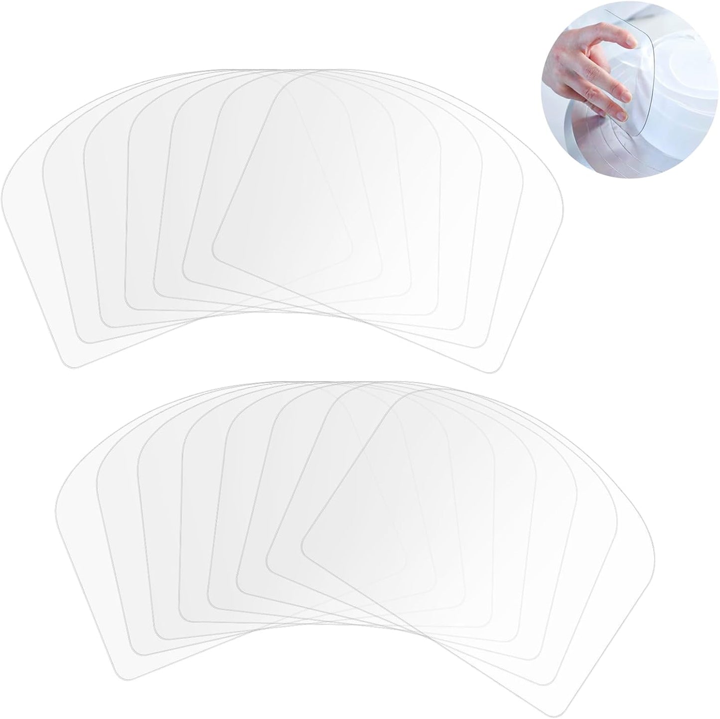 15 Pcs Transparent Cake Cream Scraper Plastic Cake Scraper Smoother Flexible Cake Smoother for Icing Fondant Smoother for DIY Kitchen Bakery Baking Cake Bread Pastry Decorating Supplies