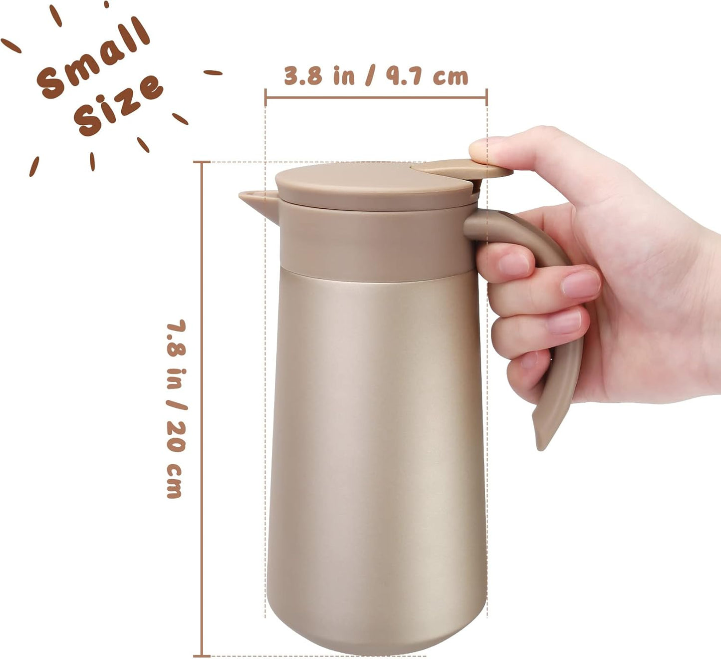 28oz Coffee Carafe Airpot Insulated Coffee Urn Stainless Steel Vacuum Thermal Pot Flask for Coffee, Hot Water, Tea, Hot Beverage