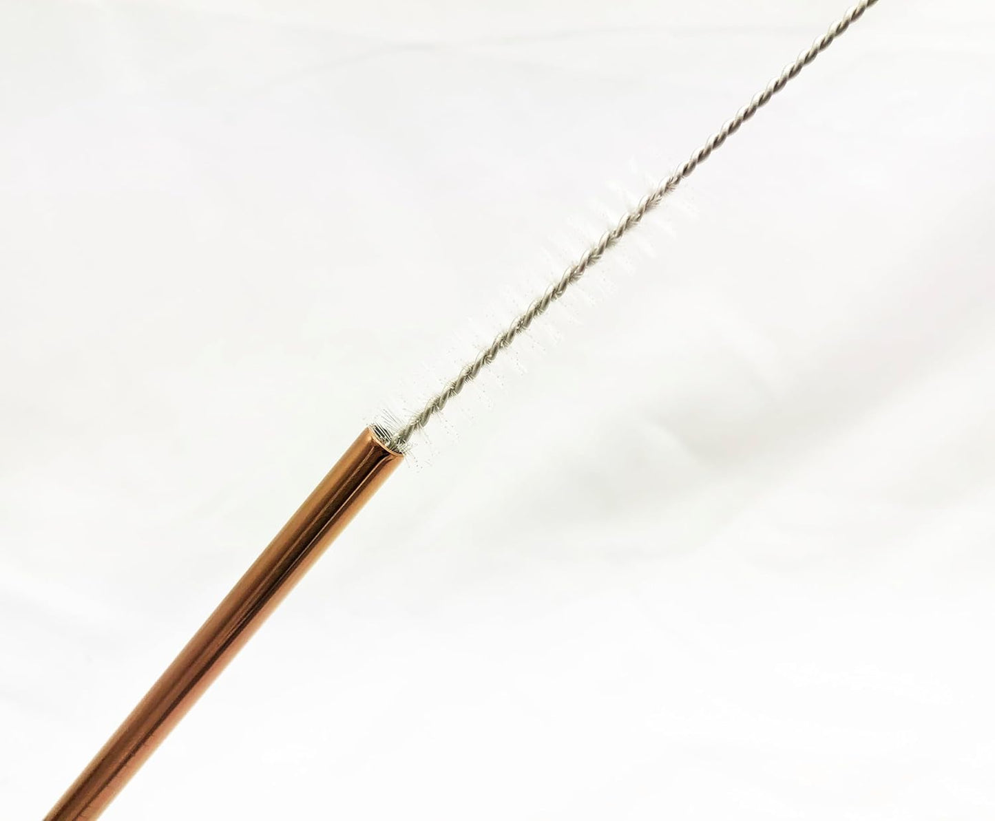 10 Pcs Stainless Steel Straws, Reusable Drinking Straws, 5 Straight + 5 Bent Metal Straws Set With 2 Pcs Cleaning Brushes (Rose Gold, 10.5 Inch)