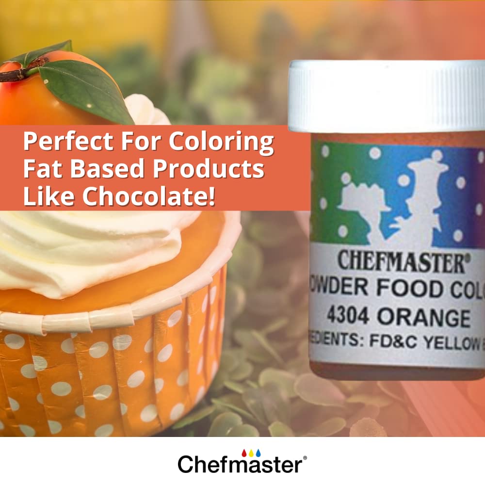 Chefmaster Red Dry Powder Candy Color | Vibrant Shades | Chocolate, Macarons, Fondant | Decorating | Professional-Grade Dye | Easy-to-Use | Manufactured in USA | 3 grams