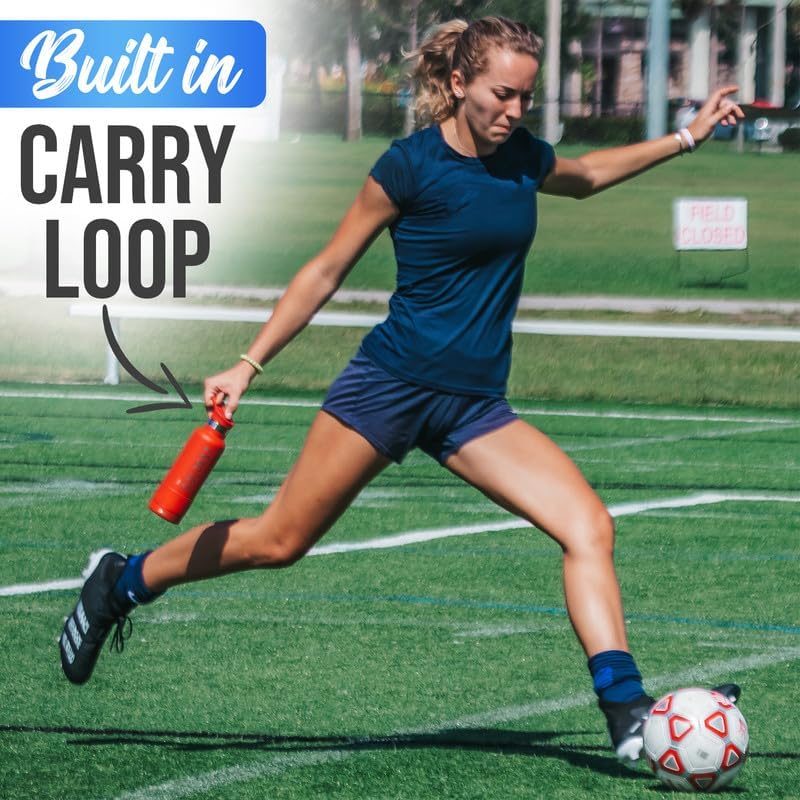 Coldest Insulated Water Bottle with Straw Lid - Stainless Steel Metal Insulated Bottle for Men & Women (Terraform Green, 64 oz)