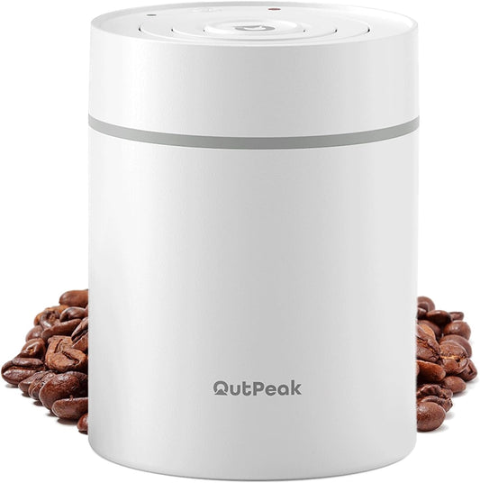 OUTPEAK Neo 2025 Kilo Auto Vacuum Coffee Canister, 1.5L Capacity for 17.6oz of Coffee Beans, One-Button Operation, Stainless Steel Coffee Storage Container with Scoop (Barista Champion's Choice)