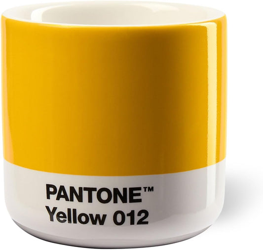 Copenhagen Design Pantone Macchiato Cup - Coffee, Latte, Macchiato Mug - 3.34oz/100ml, Yellow 012