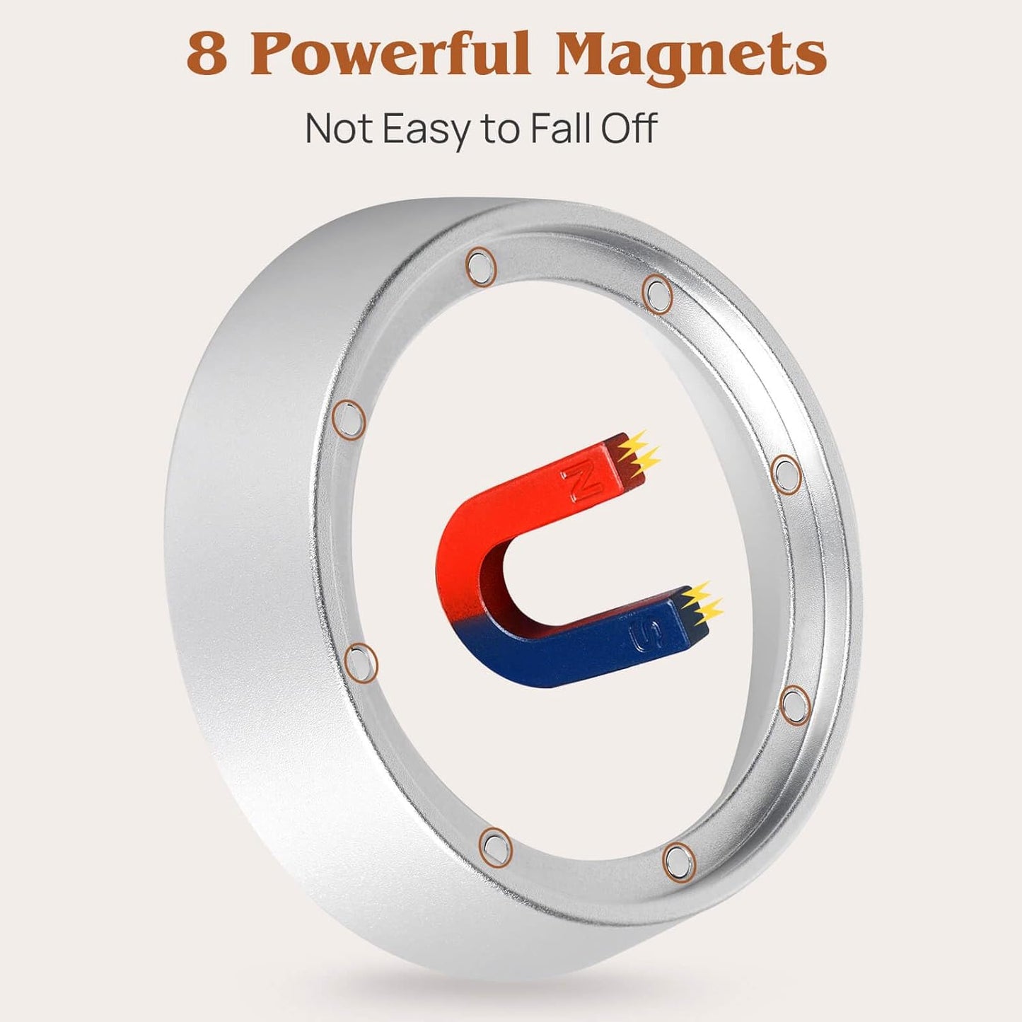 54mm Portafilter Funnel with Magnetic, Lightweight Aluminum Espresso Dosing Funnel