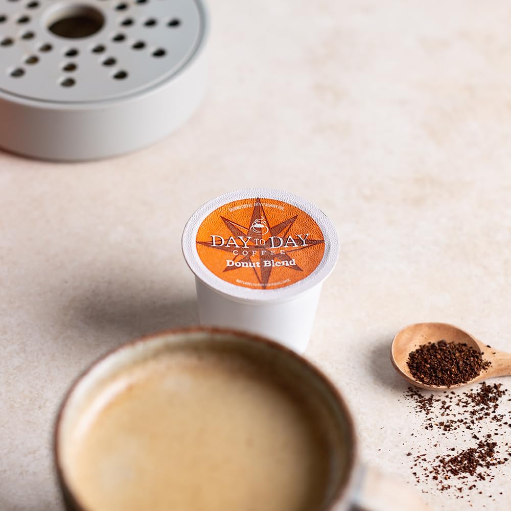Day To Day 200-Count Donut Blend, Medium Roast Single Serve Coffee Pods for K-Cup Keurig Brewers