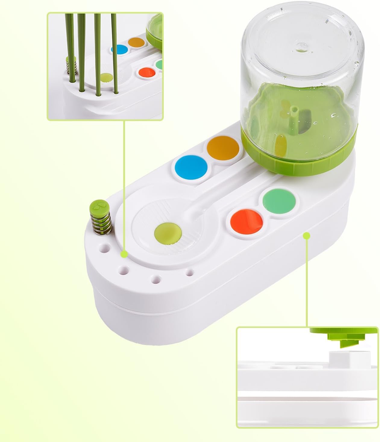 2025 Upgraded Paint Brush Cleaner Brush Rinser Water Circulation(Pre Assembled), Watercolor/Oil and Water-Based Paint Brush Cleaner Tool, Gift for Adults Artist Beginners