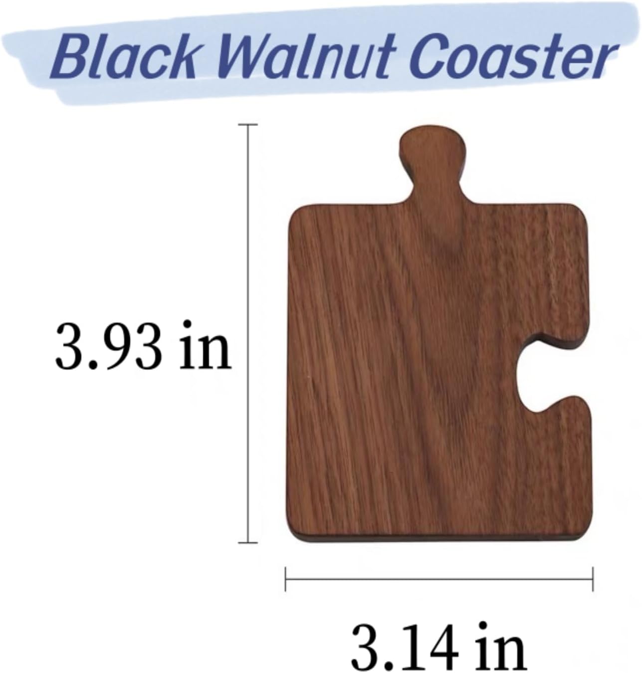 Wood Coasters Table Walnut Coaster Set of 4 Wooden Coaster Set,Puzzle Drink Coasters Farmhouse and Home Decor Cup Holders Warming Mat, Coffee Table Decor and Bar Accessories, Creative Gifts