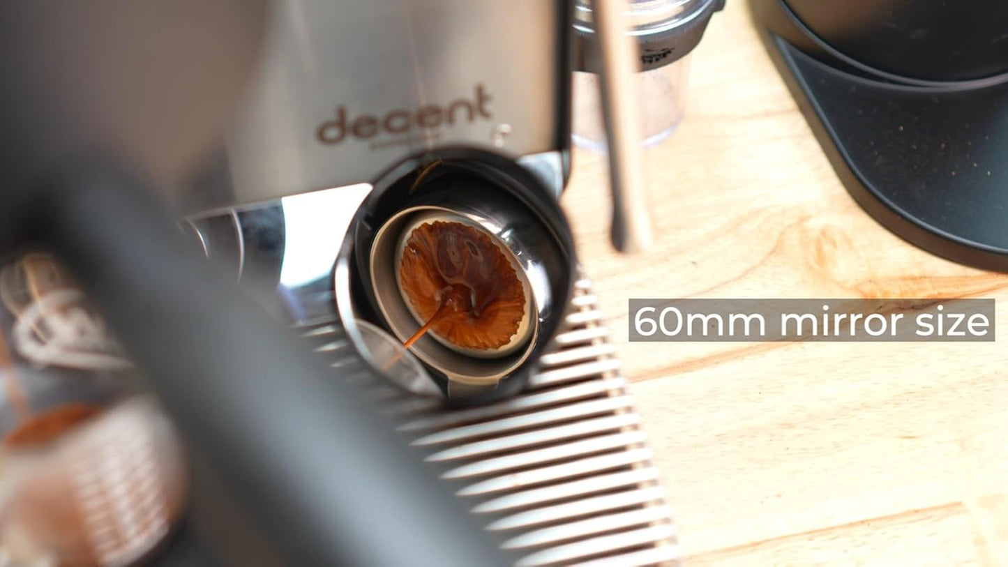 Espresso Shot Mirror for Bottomless Portafilter (Black)