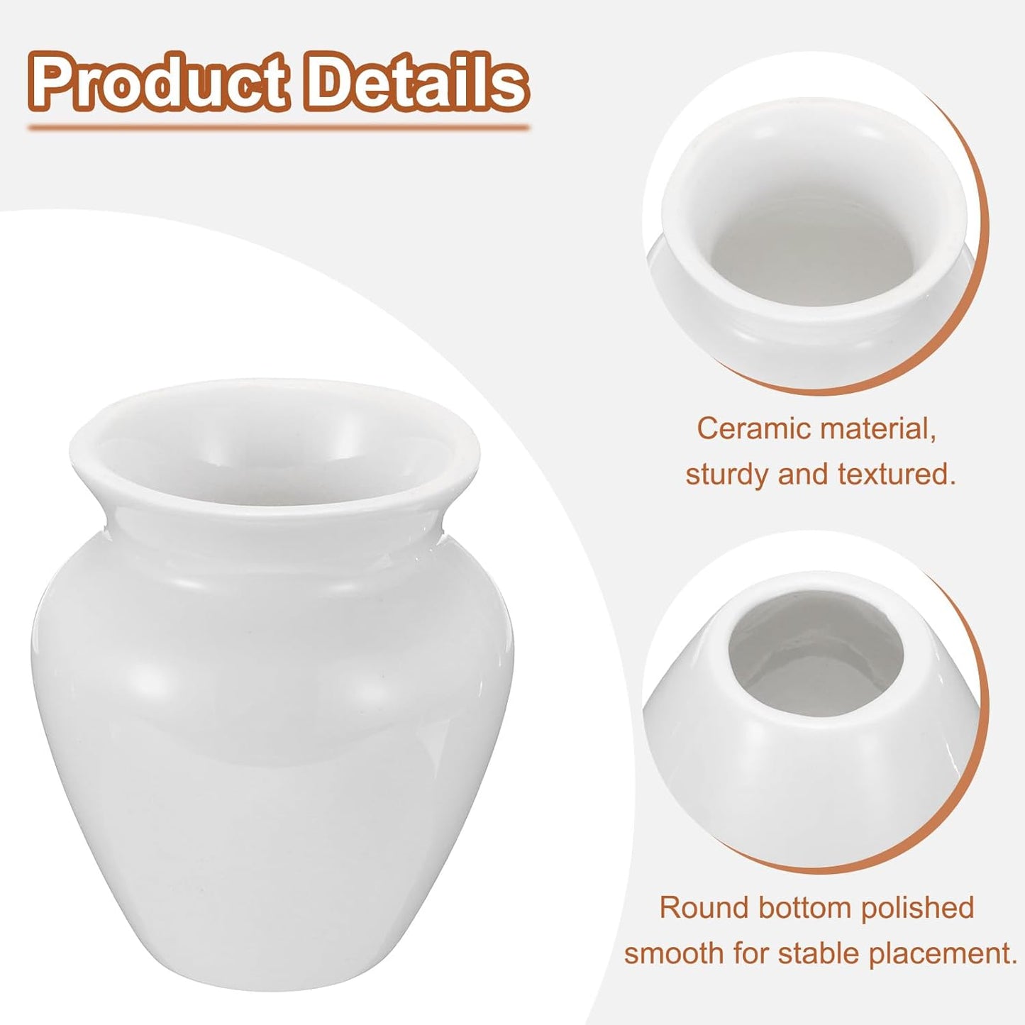 HARFINGTON Ceramic Chasen Stand 72mm Matcha Whisk Holder Teas Set Whisks Stand Traditional Matcha Tea Chasen Holder Tea Set Accessories for Tea Tasting, White