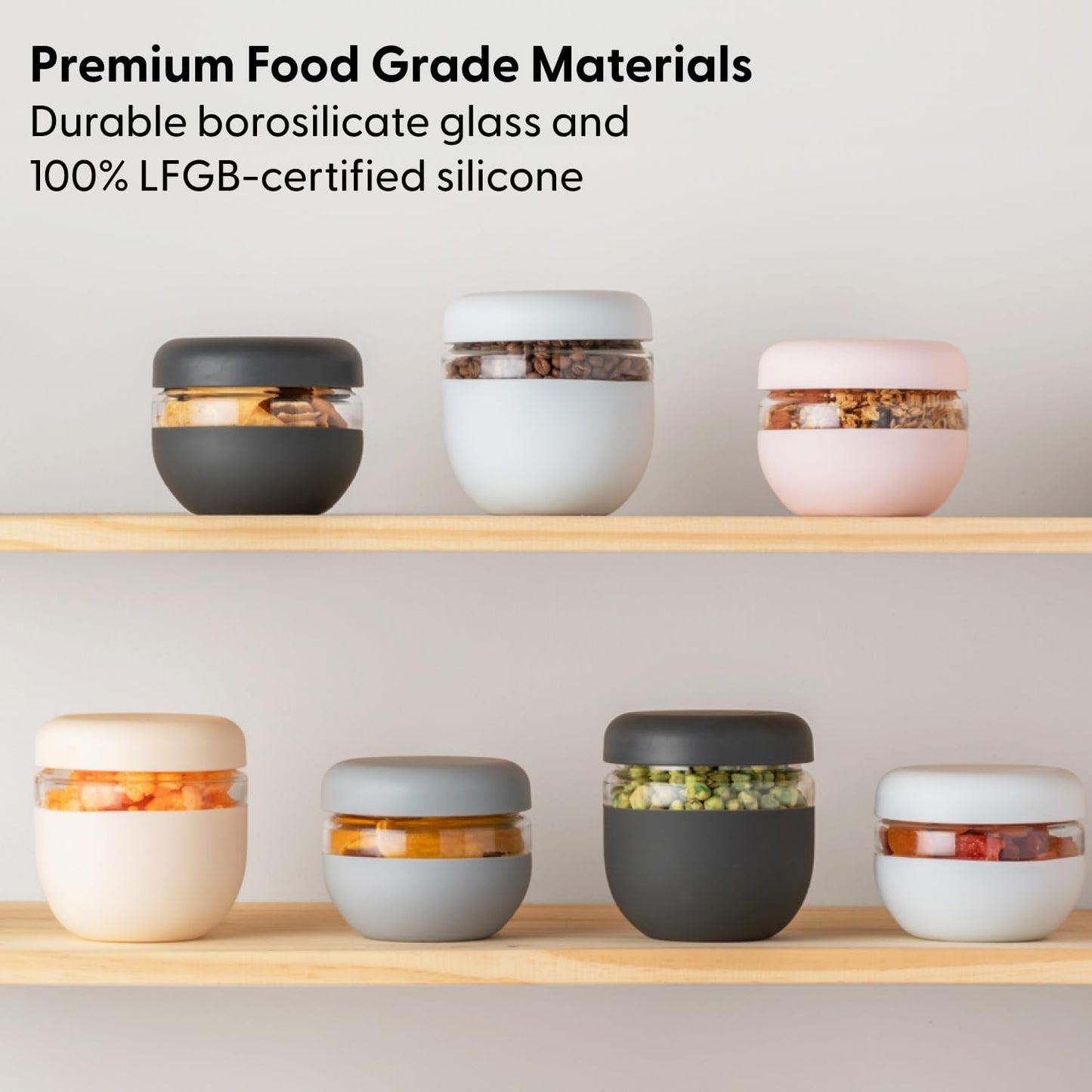 W&P Porter Seal Tight Glass Lunch Bowl Container w/ Lid | Slate 24 Ounces | Leak & Spill Proof, Soup & Stew Food Storage, Meal Prep, Airtight, Microwave and Dishwasher Safe, BPA-Free Glass